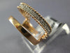 ESTATE 0.32CT DIAMOND 14KT ROSE GOLD 3D CLASSIC DOUBLE BAR FUN RING