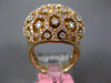 EXTRA LARGE 1.46CT WHITE & PINK DIAMOND 18KT ROSE GOLD MULTI FLOWER OCTAGON RING