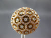 EXTRA LARGE 1.46CT WHITE & PINK DIAMOND 18KT ROSE GOLD MULTI FLOWER OCTAGON RING