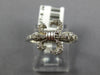 ESTATE .26CT DIAMOND 14KT WHITE GOLD 3D CLASSIC FLEUR DE LIS FUN LOVE RING