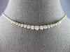 LARGE & LONG 2.0CT DIAMOND 14KT YELLOW GOLD 3D GRADUATING FLEXIBLE LOVE NECKLACE