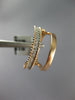 ESTATE 0.32CT DIAMOND 14KT ROSE GOLD 3D CLASSIC DOUBLE BAR FUN RING
