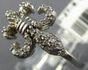 ESTATE .26CT DIAMOND 14KT WHITE GOLD 3D CLASSIC FLEUR DE LIS FUN LOVE RING
