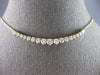LARGE & LONG 2.0CT DIAMOND 14KT YELLOW GOLD 3D GRADUATING FLEXIBLE LOVE NECKLACE
