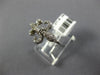 ESTATE .26CT DIAMOND 14KT WHITE GOLD 3D CLASSIC FLEUR DE LIS FUN LOVE RING