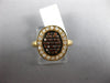 ESTATE .48CT WHITE & ORANGE DIAMOND 18K ROSE GOLD 3D CLUSTER OVAL HALO LOVE RING