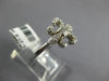ESTATE .26CT DIAMOND 14KT WHITE GOLD 3D CLASSIC FLEUR DE LIS FUN LOVE RING