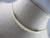 LARGE & LONG 2.0CT DIAMOND 14KT YELLOW GOLD 3D GRADUATING FLEXIBLE LOVE NECKLACE