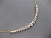 LARGE & LONG 2.0CT DIAMOND 14KT YELLOW GOLD 3D GRADUATING FLEXIBLE LOVE NECKLACE