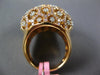EXTRA LARGE 1.46CT WHITE & PINK DIAMOND 18KT ROSE GOLD MULTI FLOWER OCTAGON RING