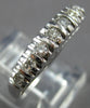 ANTIQUE .35CT OLD MINE DIAMOND 14K WHITE GOLD 3D WEDDING ANNIVERSARY RING #27862