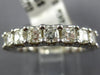 2.61CT DIAMOND 14K WHITE GOLD ASSCHER CUT CLASSIC ETERNITY ANNIVERSARY LOVE RING