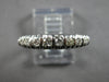 ANTIQUE .35CT OLD MINE DIAMOND 14K WHITE GOLD 3D WEDDING ANNIVERSARY RING #27862