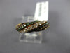 ESTATE 1.24CT MULTI COLOR DIAMOND 18KT ROSE GOLD 3D ROPE DOME SHAPE FUN RING