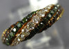 ESTATE 1.24CT MULTI COLOR DIAMOND 18KT ROSE GOLD 3D ROPE DOME SHAPE FUN RING