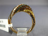 ESTATE 1.24CT MULTI COLOR DIAMOND 18KT ROSE GOLD 3D ROPE DOME SHAPE FUN RING