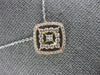 .43CT DIAMOND 14KT WHITE & ROSE GOLD 3D SQUARE FLOWER BY THE YARD LOVE NECKLACE