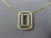 .40CT DIAMOND 14KT YELLOW GOLD DOUBLE OPEN RECTANGULAR BY THE YARD LOVE NECKLACE