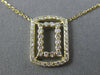 .40CT DIAMOND 14KT YELLOW GOLD DOUBLE OPEN RECTANGULAR BY THE YARD LOVE NECKLACE