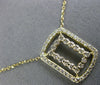 .40CT DIAMOND 14KT YELLOW GOLD DOUBLE OPEN RECTANGULAR BY THE YARD LOVE NECKLACE