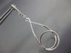 LARGE .75CT DIAMOND 18KT WHITE GOLD 3D TEAR DROP CIRCLE OF LIFE HANGING EARRINGS