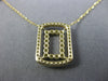 .40CT DIAMOND 14KT YELLOW GOLD DOUBLE OPEN RECTANGULAR BY THE YARD LOVE NECKLACE