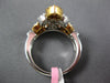 ESTATE .56CT WHITE & PINK DIAMOND 18KT WHITE & ROSE GOLD MULTI HEART CROWN RING