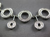 ESTATE LARGE 1.14CT DIAMOND 14KT WHITE GOLD 3D MULTI CIRCULAR FUN LOVE NECKLACE