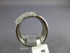 LARGE 1.14CT WHITE & BLUE DIAMOND 18KT WHITE GOLD MULTI ROW RECTANGULAR FUN RING