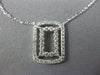 .40CT DIAMOND 14KT WHITE GOLD DOUBLE OPEN RECTANGULAR BY THE YARD LOVE NECKLACE