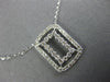 .40CT DIAMOND 14KT WHITE GOLD DOUBLE OPEN RECTANGULAR BY THE YARD LOVE NECKLACE