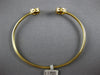 ESTATE 0.95CT DIAMOND 14KT YELLOW GOLD 3D CLUSTER ROUND FLEXIBLE BANGLE BRACELET