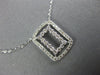 .40CT DIAMOND 14KT WHITE GOLD DOUBLE OPEN RECTANGULAR BY THE YARD LOVE NECKLACE