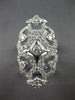 LARGE 2.33CT DIAMOND 14KT WHITE GOLD DOUBLE BUTTERFLY MULTI HEART FILIGREE RING