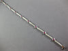 ESTATE LONG 2.73CT DIAMOND & AAA RUBY 14K WHITE GOLD ROUND BEZEL TENNIS BRACELET