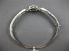 1.46CT DIAMOND 14K WHITE GOLD DOUBLE SQUARE SOLITAIRE TRIANGULAR BANGLE BRACELET