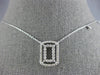 .40CT DIAMOND 14KT WHITE GOLD DOUBLE OPEN RECTANGULAR BY THE YARD LOVE NECKLACE