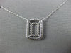 .40CT DIAMOND 14KT WHITE GOLD DOUBLE OPEN RECTANGULAR BY THE YARD LOVE NECKLACE