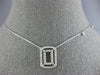 .40CT DIAMOND 14KT WHITE GOLD DOUBLE OPEN RECTANGULAR BY THE YARD LOVE NECKLACE