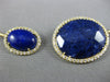 LARGE 23.1CT DIAMOND & AAA SAPPHIRE & LAPIS 14K YELLOW GOLD HALO CHOKER NECKLACE
