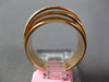 WIDE .39CT LIGHT PINK DIAMOND 18KT ROSE GOLD MULTI ROW CRISS CROSS ITALIAN RING
