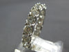 ESTATE LARGE 3.47CT DIAMOND 14KT WHITE GOLD ROUND ETERNITY ANNIVERSARY LOVE RING