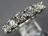 ESTATE LARGE 3.47CT DIAMOND 14KT WHITE GOLD ROUND ETERNITY ANNIVERSARY LOVE RING
