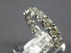 ESTATE LARGE 3.47CT DIAMOND 14KT WHITE GOLD ROUND ETERNITY ANNIVERSARY LOVE RING