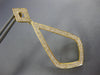 ESTATE LARGE .77CT DIAMOND 18KT YELLOW GOLD 3D TEAR DROP HANGING EARRINGS