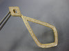 ESTATE LARGE .77CT DIAMOND 18KT YELLOW GOLD 3D TEAR DROP HANGING EARRINGS