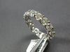 ESTATE LARGE 3.47CT DIAMOND 14KT WHITE GOLD ROUND ETERNITY ANNIVERSARY LOVE RING