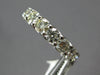 ESTATE LARGE 3.47CT DIAMOND 14KT WHITE GOLD ROUND ETERNITY ANNIVERSARY LOVE RING