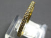 .37CT DIAMOND 14K YELLOW GOLD CLASSIC ROUND 1.5MM SEMI ETERNITY ANNIVERSARY RING
