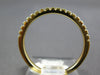 .37CT DIAMOND 14K YELLOW GOLD CLASSIC ROUND 1.5MM SEMI ETERNITY ANNIVERSARY RING